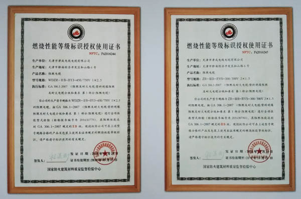 燃燒性能登記標(biāo)識授權(quán)